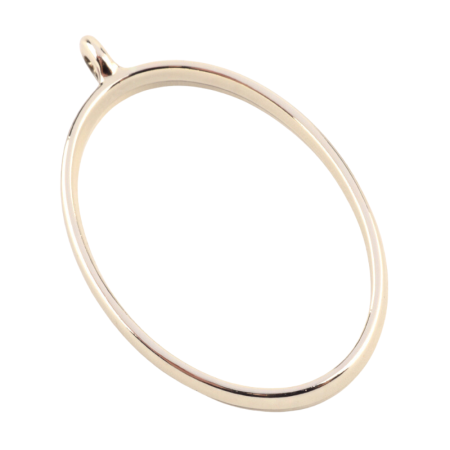 [20106] Baza medalionu ramka do żywicy owalna 30x20mm złota