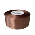 [838227] Wstążka satynowa 38mm 32mb kasztanowa