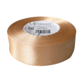 [825223] Wstążka satynowa 25mm 32mb piaskowa