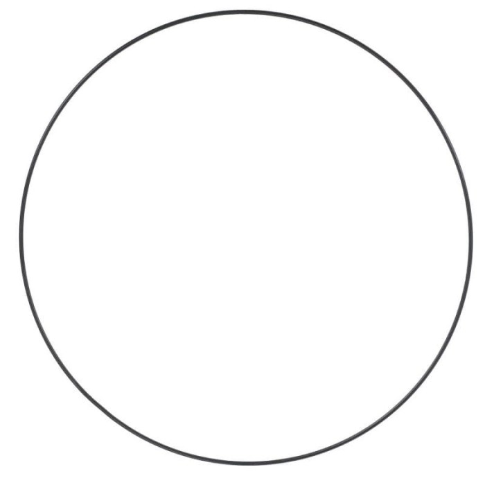 [000170] Obręcz metalowa baza do łapacza snów 25cm czarna