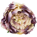 [w03032] Główka kwiatowa peonia duża 12cm przydymiony fiolet z kremem