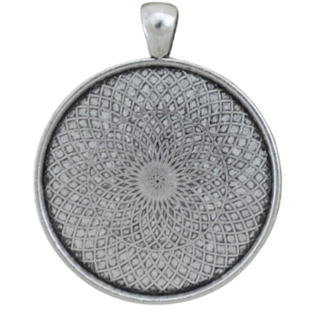 [301151] Baza medalionu srebrna na kaboszon 30mm