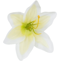 [w04282] Główka kwiatowa lilia 11cm ecru