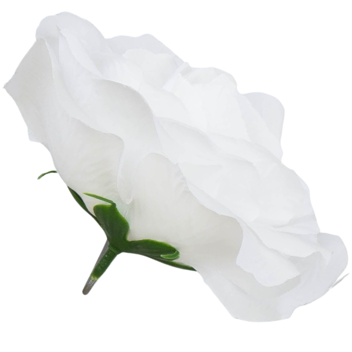 [w04291] Róża główka 12cm biała