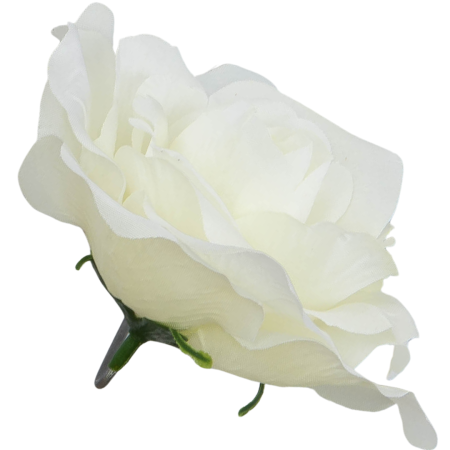 [w04292] Róża główka 12cm kremowa