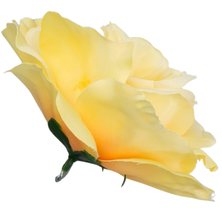 [w04304] Róża główka 13cm cytrynowa