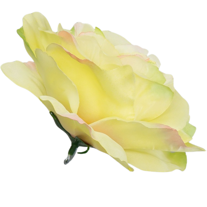 [w04305] Róża główka 13cm trójkolorowa pastelowa