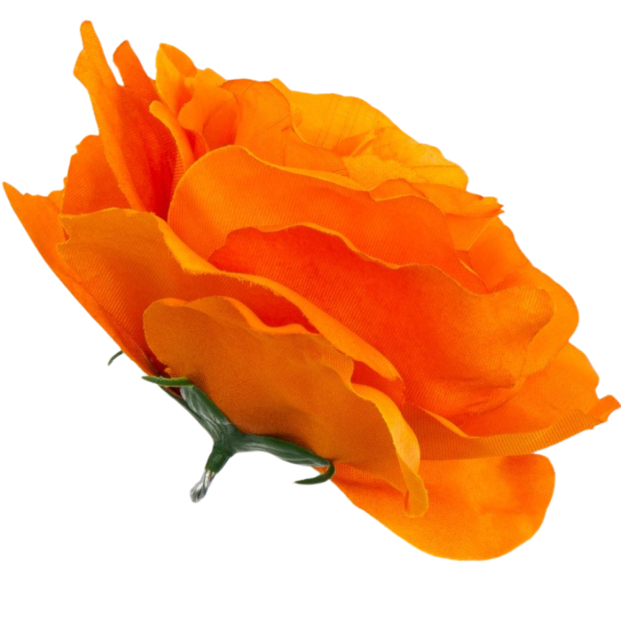 [w04307] Róża główka 13cm pomarańczowa
