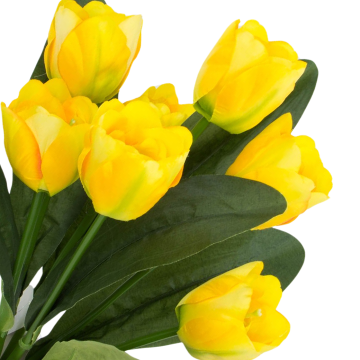 [w04329] Bukiet tulipanów żółty 47cm