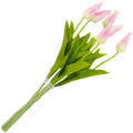 [w04337] Tulipan na gałązce drobny 49cm jasnoróżowy