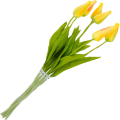 [w04339] Tulipan na gałązce drobny 49cm żółty