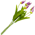 [w04341] Tulipan na gałązce drobny 49cm fioletowy cieniowany