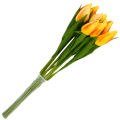 [w04036] Tulipan na gałązce 50cm żółto-pomarańczowy