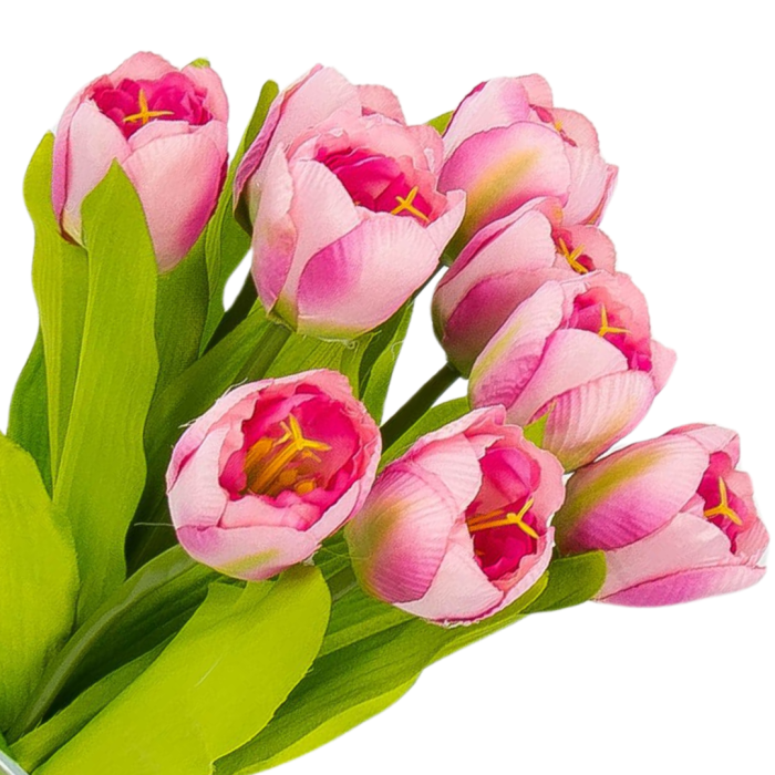 [w04365] Bukiet tulipanów cukierkowo-różowy 9 kwiatów