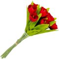 [w04367] Bukiet tulipanów czerwony 9 kwiatów