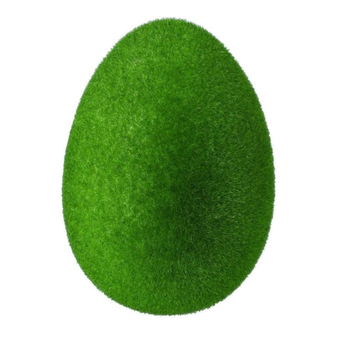 [w03040] Jajko zielone flokowane 7cm