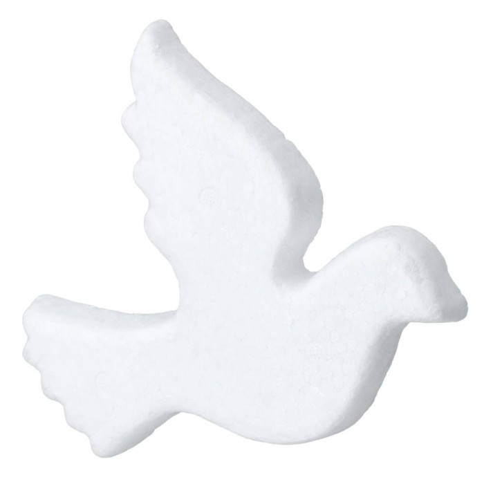 [60864] Gołąb styropianowy płaski 19cm