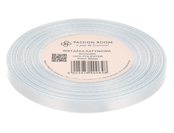 [86220] Wstążka satynowa 6mm 32mb baby blue