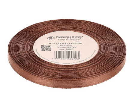 [86227] Wstążka satynowa 6mm 32mb kasztanowa