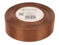 [825218] Wstążka satynowa 25mm 32mb czekoladowa