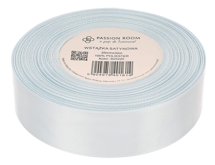 [825220] Wstążka satynowa 25mm 32mb baby blue