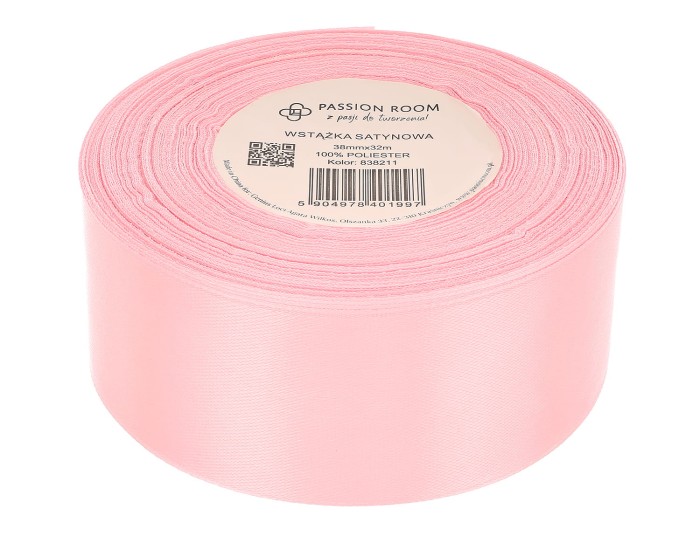 [838211] Wstążka satynowa 38mm 32mb cukierkowy róż
