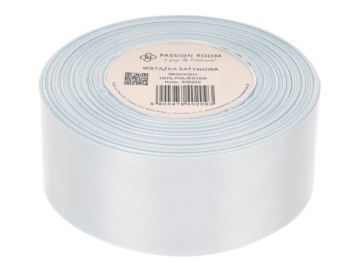 [838220] Wstążka satynowa 38mm 32mb baby blue