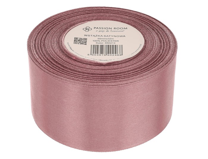 [850213] Wstążka satynowa 50mm 32mb lody jagodowe
