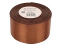 [850218] Wstążka satynowa 50mm 32mb czekoladowa