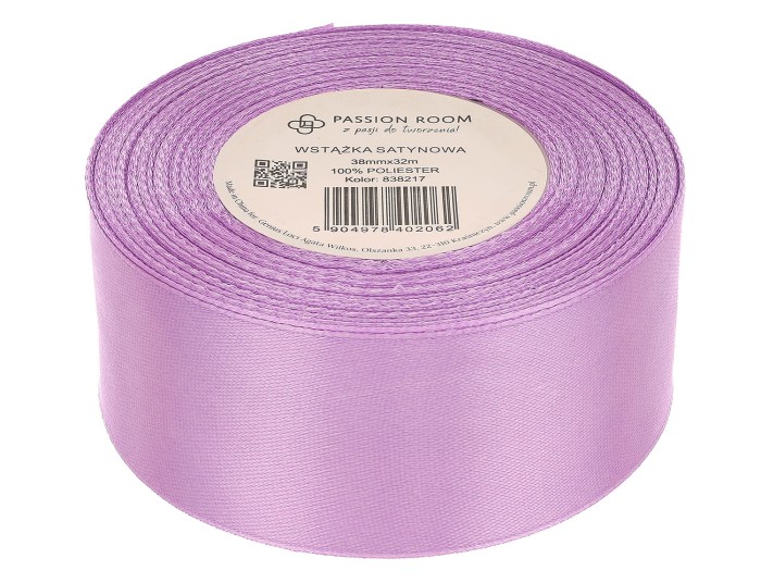 [838217] Wstążka satynowa 38mm 32mb fiołkowa