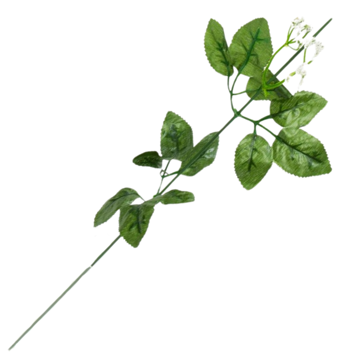 [6801032] Łodyga róży z gipsówką 45cm