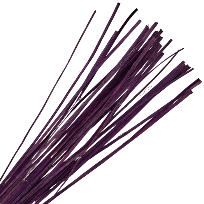 [61260] Rattan płaski około 45-50g ciemno-lawendowy