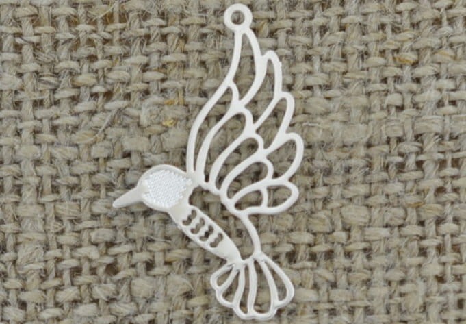  [307119] Zawieszka ptak kolor srebrny