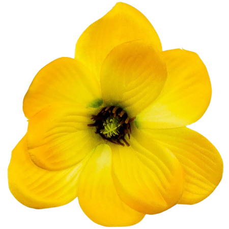 [w10003] Główka kwiatowa magnolia 11cm ciemnożółta 12szt