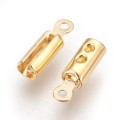 [27183] Końcówka sznurka 10*3mm kolor złota 10szt