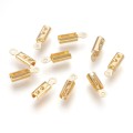[27183] Końcówka sznurka 10*3mm kolor złota 10szt