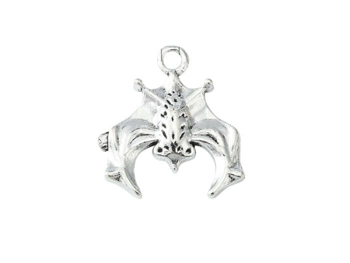 [30725] Zawieszka mała nietoperz kolor srebra