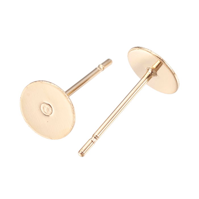 [20403] Baza kolczyka stal nierdzewna wkrętka z tarczą 6mm 10 par