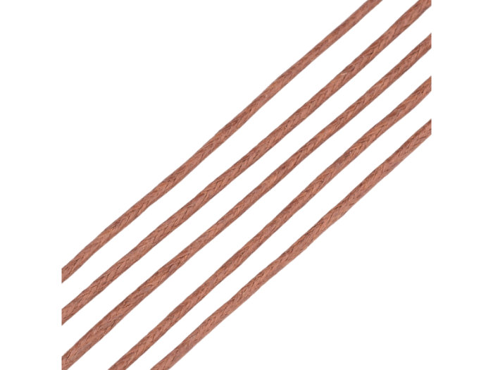 [717128] Sznurek woskowany jasnobrązowy 1,5mm 4 metry