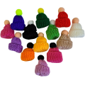 [550109] Miniaturowe czapeczki kolorowe 4cm 10szt