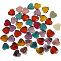[55511] Kryształki kolorowe serduszka do naklejania 10mm 60szt