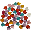 [55511] Kryształki kolorowe serduszka do naklejania 10mm 60szt
