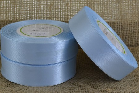 [825067] Wstążka satynowa 25mm 32mb błękitna