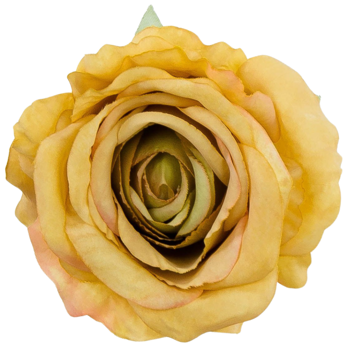 [68b2016] Róża główka 10cm żółta