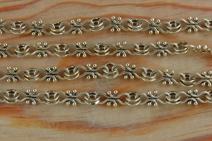 {21104} Łańcuszek ozdobny w kolorze złota 10cm