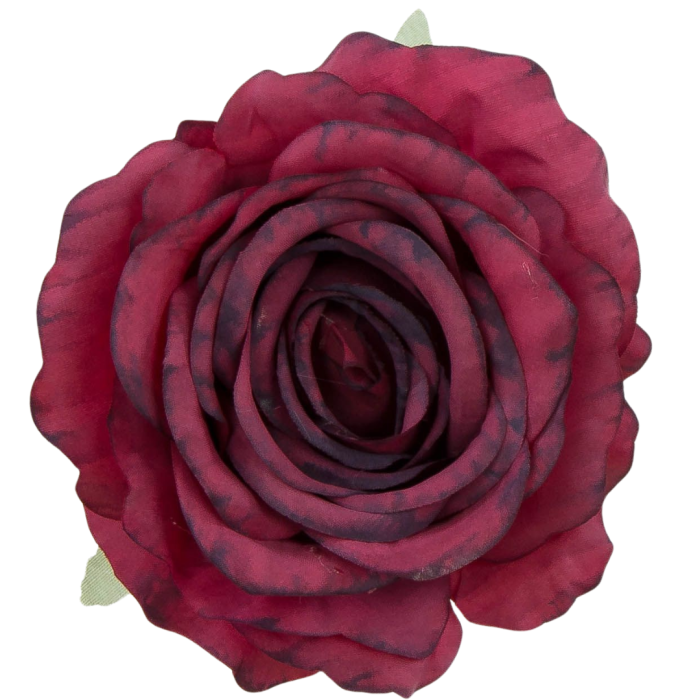 [68b2003] Róża główka 10cm bordowa cieniowana