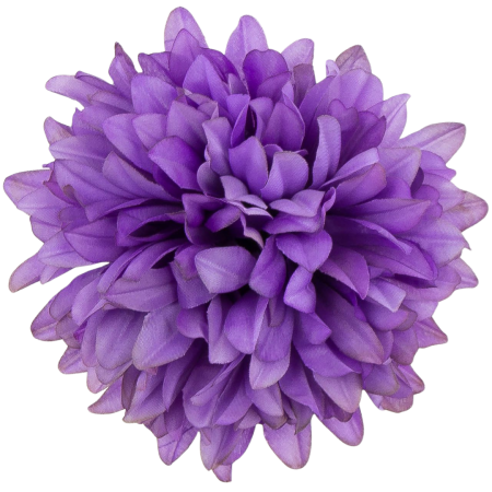 [68d7720] Główka chryzantema 7 płatków 13cm fioletowa 6szt