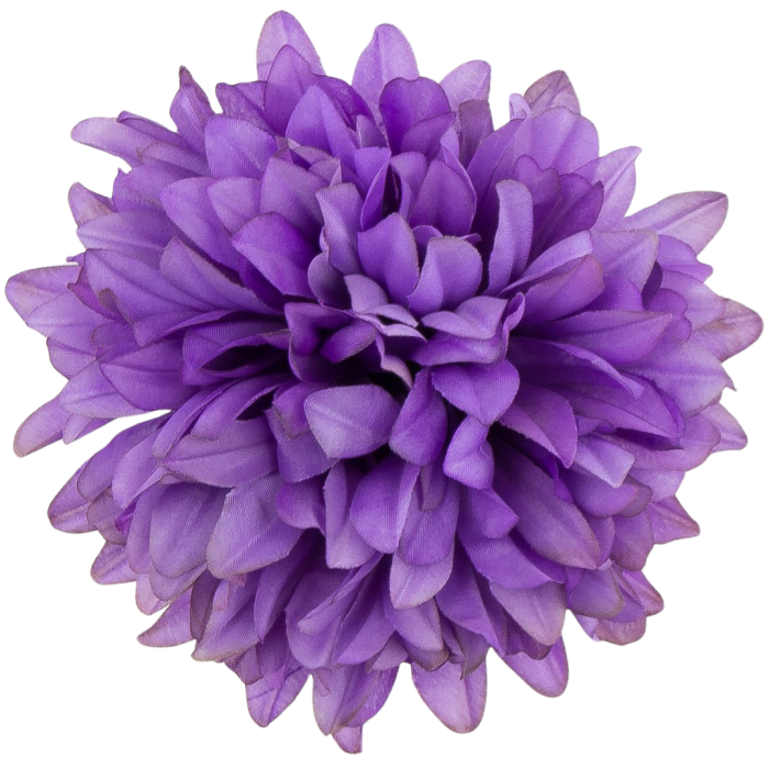 [68d7720] Główka chryzantema 7 płatków 13cm fioletowa 6szt