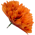 [68d7709] Główka chryzantema 7 płatków 13cm pomarańczowa 6szt