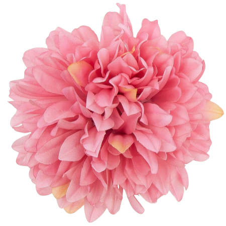 [68d7719] Główka chryzantema 7 płatków 13cm różowa 6szt